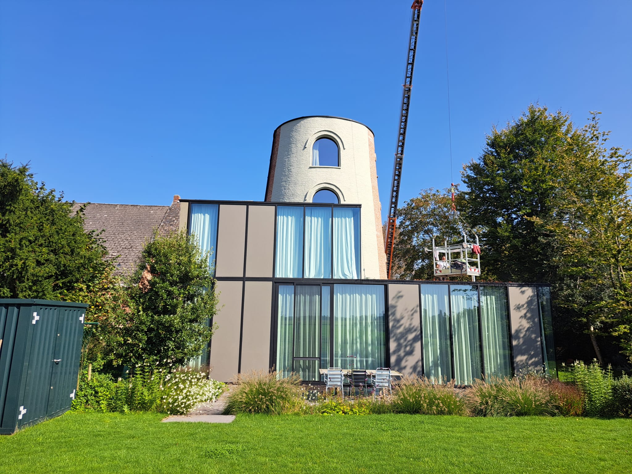 Restauratie oude molen te Aalst